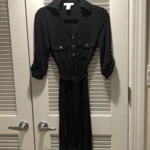 Midi black dress. Used once.